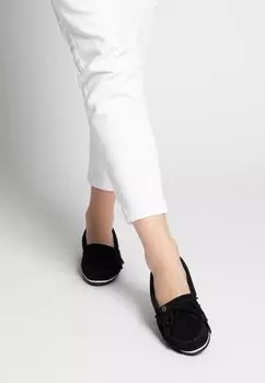 Мокасины Minnetonka замшевые, черный