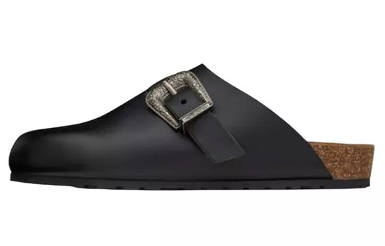 Мокасины Saint Laurent с пряжками, черный