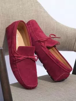 Мокасины Shoesmall, винный