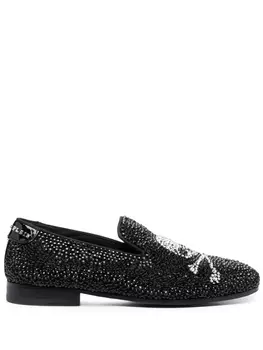 Мокасины Skull Bones Philipp Plein, белый
