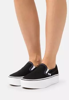 Мокасины Vans CLASSIC STACKFORM, цвет Black/True White