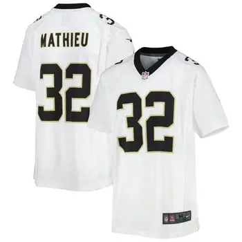 Молодежная игровая майка Nike Tyrann Mathieu White New Orleans Saints Nike