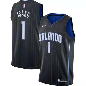 Молодежная майка Nike Jonathan Isaac Black Orlando Magic 2021/22 Swingman — Icon Edition Nike