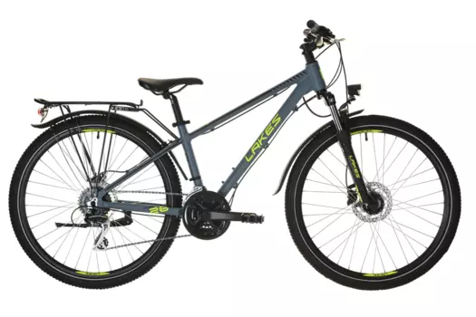 Молодежный велосипед Lakes Free 26 HD - 26 дюймов - Diamant - 2024, цвет Blau|blue grey/black/neon yellow