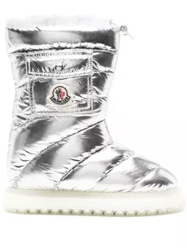 Moncler дутые сапоги Gaia Pocket, серебристый