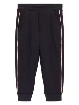 Moncler Enfant брюки в полоску, синий