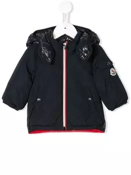 Moncler Enfant дутое пальто, синий