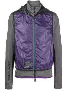 Moncler Grenoble куртка на молнии с капюшоном, фиолетовый