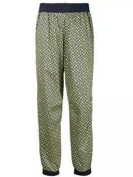 Moncler Grenoble спортивные брюки с принтом Lemon, желтый
