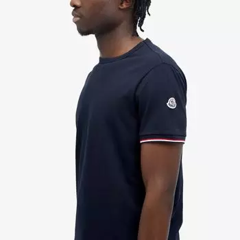 Moncler Классическая футболка с логотипом Arm, синий