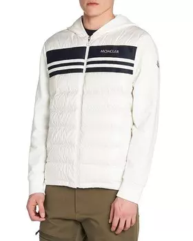 Moncler Разноцветная куртка с капюшоном, белый