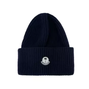 Moncler Шапка мужская темно-синяя