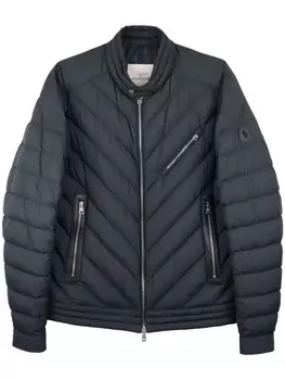 Moncler стеганая байкерская куртка Tajuna, черный