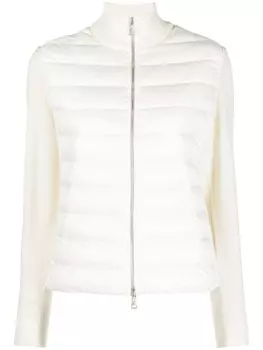 Moncler стеганый кардиган, белый