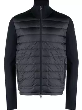 Moncler стеганый кардиган на молнии, синий