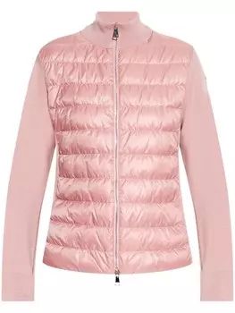 Moncler стеганый кардиган, розовый