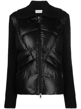 Moncler стеганый пуховик, черный