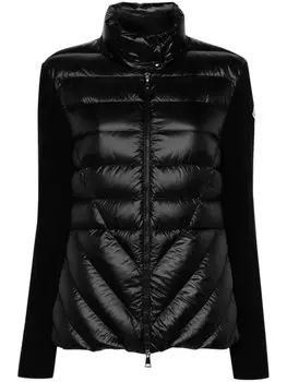 Moncler стеганый пуховик, черный