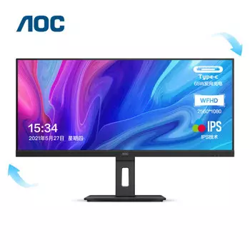Монитор AOC Q34P2C 34" IPS