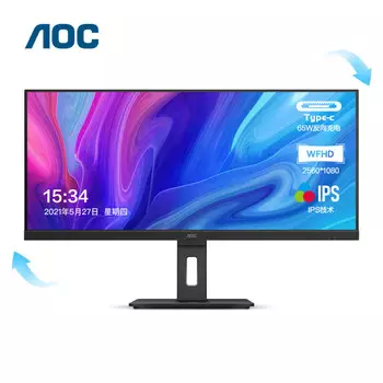 Монитор AOC Q34P2C 34" IPS WFHD