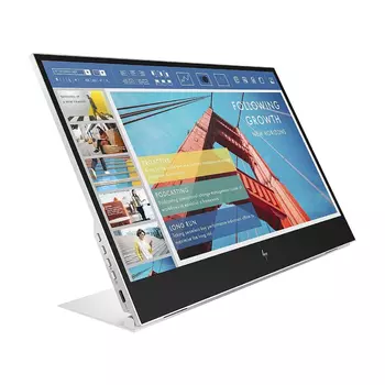 Монитор HP E14 G4, 14", 1920 x 1080, 60 Гц, IPS, портативный, серебристый