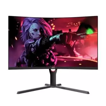 Монитор игровой изогнутый AOC CQ27G3SE, 27", 2560 x 1440, 170 Гц, VA, черный