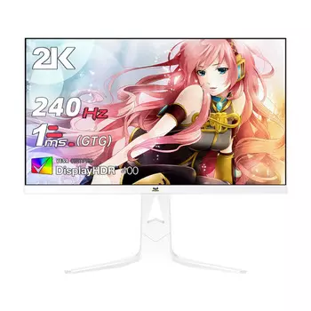 Монитор игровой ViewSonic VX2781-2K-PRO-W-6, 27", 2560х1440, 240 Гц, FastIPS, белый