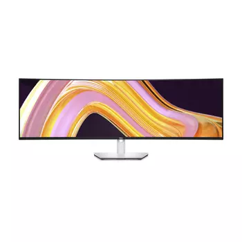 Монитор изогнутый Dell U4924DW, 49", 5120 x 1440, 60 Гц, IPS Black, черный/серебристый