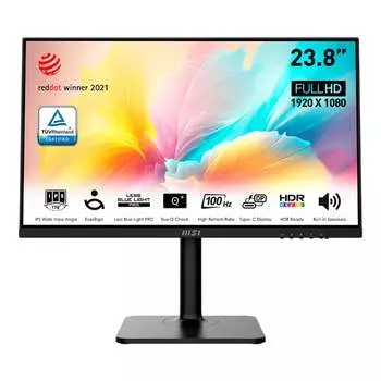 Монитор MSI Modern MD2412P, 24", 1920x1080, 100 Гц, IPS, чёрный