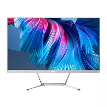 Моноблок Acer Hummingbird A24 All-In-One, 23,8", 12Гб/256Гб, i5-11400H, UHD, серебристый