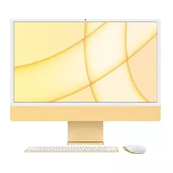 Моноблок Apple iMac 24'' M1 (2021), 8 CPU/8 GPU, 8ГБ/512ГБ, Gigabit Ethernet, Желтый, английская клавиатура