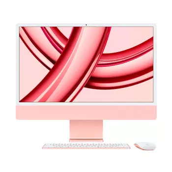 Моноблок Apple iMac 24'' М3 (2023), 8 CPU/10 GPU, 8ГБ/512 ГБ, No Ethernet, Pink, английская клавиатура