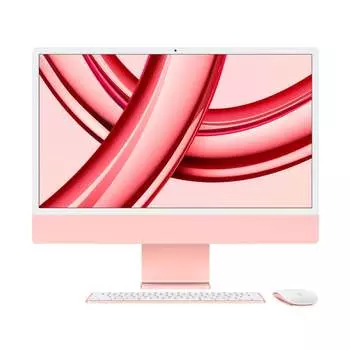 Моноблок Apple iMac 24'' М3 (2023), 8 CPU/10 GPU, 16ГБ/512 ГБ, No Ethernet, Pink, английская клавиатура