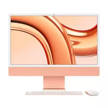 Моноблок Apple iMac 24'' М3 (2023), 8 CPU/10 GPU, 8ГБ/2ТБ, Gigabit Ethernet, Orange, английская клавиатура