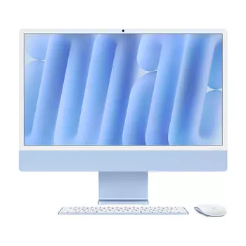 Моноблок Apple iMac 24'' М4 (2024), 10 CPU/10 GPU, 24 ГБ/1 ТБ, Standard glass, Blue, английская клавиатура