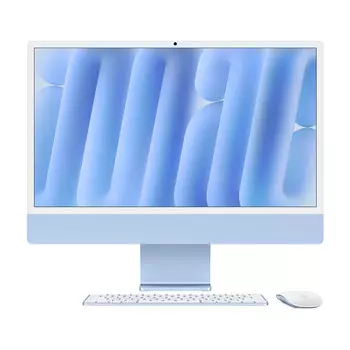 Моноблок Apple iMac 24'' М4 (2024), 10 CPU/10 GPU, 24 ГБ/512 ГБ, Nano-texture glass, Blue, английская клавиатура