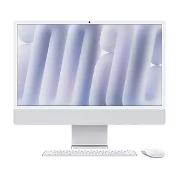 Моноблок Apple iMac 24'' М4 (2024), 10 CPU/10 GPU, 32 ГБ/512 ГБ, Nano-texture glass, Silver, английская клавиатура