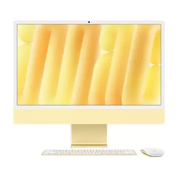 Моноблок Apple iMac 24'' М4 (2024), 10 CPU/10 GPU, 32 ГБ/1 ТБ, Standard glass, Yellow, английская клавиатура