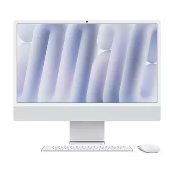 Моноблок Apple iMac 24" М4 (2024), 8 CPU/8 GPU, 16ГБ/512 ГБ, Gigabit Ethernet, Silver, английская клавиатура