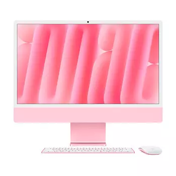 Моноблок Apple iMac 24" М4 (2024), 8 CPU/8 GPU, 24ГБ/256 ГБ, Gigabit Ethernet, Pink, английская клавиатура