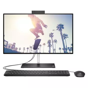 Моноблок HP Bundle AIO 24-CB1022NH, 23.8, 8Гб/256Гб, i5-1235U, черный, английская клавиатура