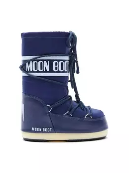 Moon Boot Kids дутые сапоги с логотипом, синий