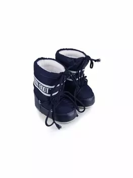 Moon Boot Kids дутые сапоги с логотипом, синий