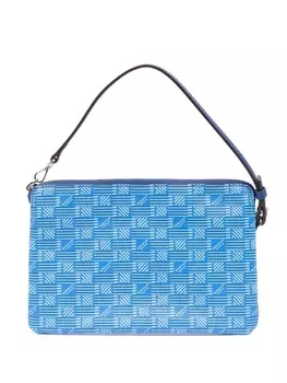 Moreau клатч с монограммой, синий