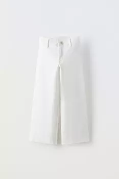 Морские джинсы ZARA, белый