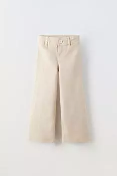 Морские джинсы ZARA, бежевый