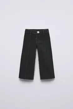 Морские джинсы ZARA, черный