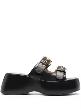 Moschino босоножки на платформе, черный