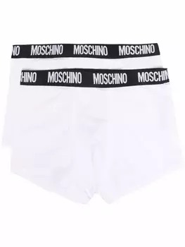 Moschino боксеры с логотипом, белый