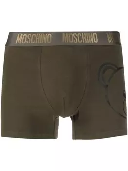 Moschino боксеры с логотипом, зеленый